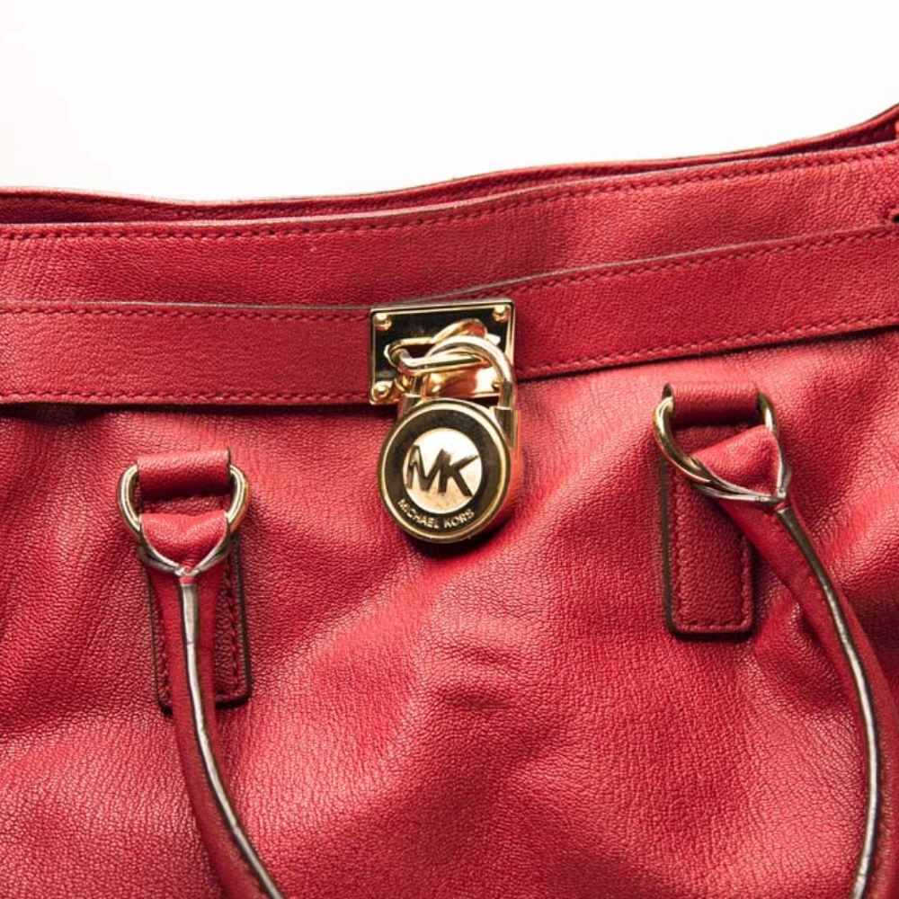 Red mk Hamilton w/ gold hardware